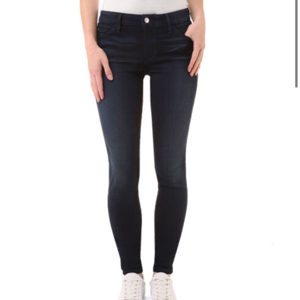 Guess Curve X Dark Wash Mid Rise Skinny Jeans